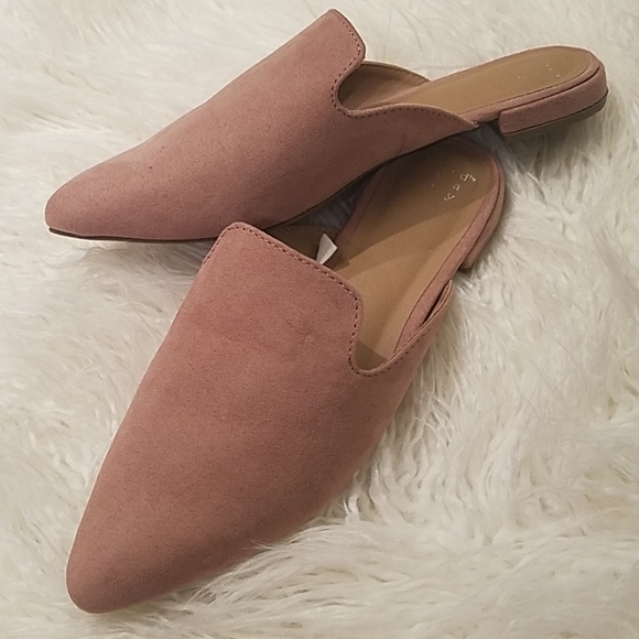a new day Shoes - Blush Suede Flats